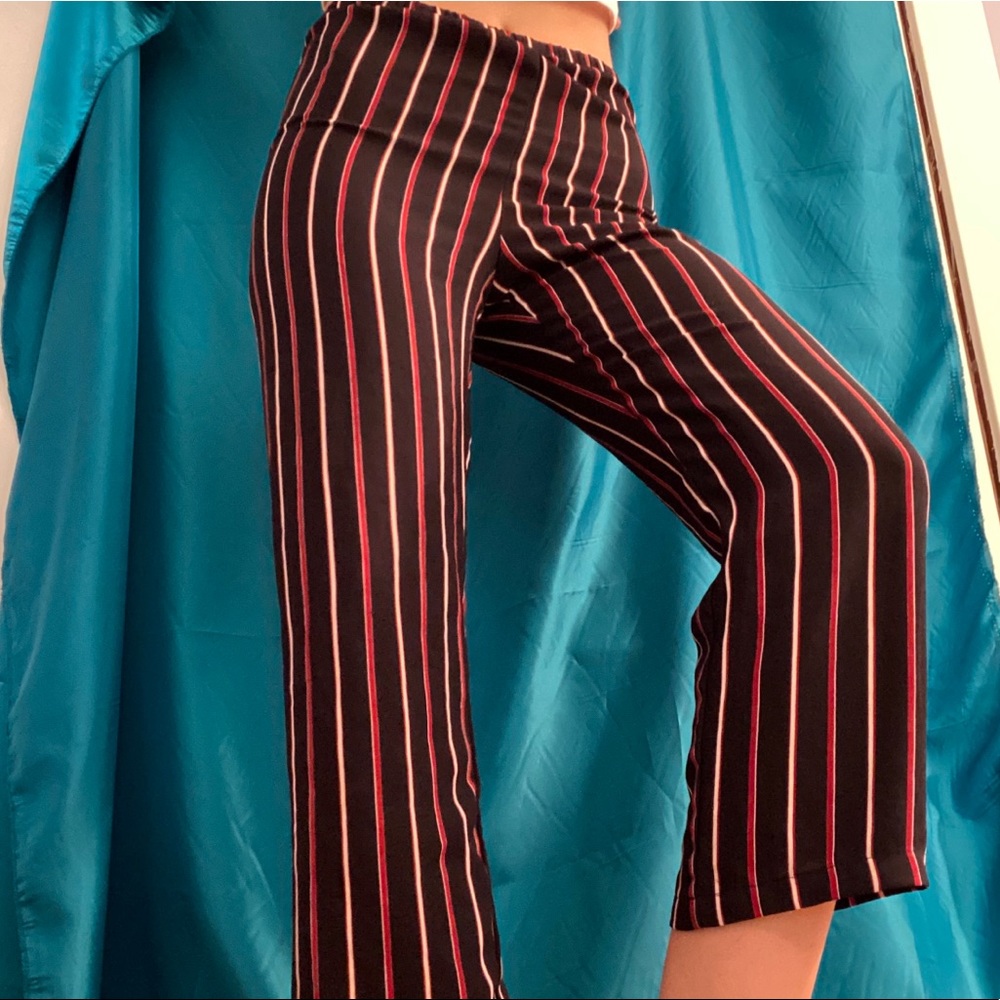 Brandy Melville Striped Flowy Casual Summer Pants
